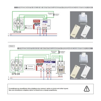 Μαγνητικός Διακόπτης 12V/50mA RFID 13,56MHz MF1 Synthesis Προπώλησης Κλιματισμού για δωμάτια ξενοδοχείων λευκό χρώμα