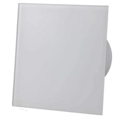 Εξαεριστήρας μπάνιου AirRoxy Standard 8W 230V Ø100 93 m³/h 50Hz 28db με λευκή ματ γυάλινη πρόσοψη