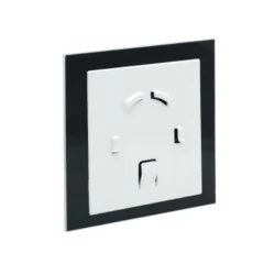 Πάνελ AIRROXY μαύρο γυαλιστερό ABS 175x175mm για τους εξαεριστήρες dRim