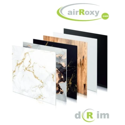 Πάνελ AIRROXY μαύρο γυαλιστερό ABS 175x175mm για τους εξαεριστήρες dRim