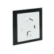 Γυάλινο πάνελ AIRROXY μαύρο ματ 175x175mm για τους εξαεριστήρες dRim 