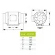 Εξαεριστήρας ενδιάμεσων αεραγωγών AIRROXY aRil Ø160 ECO 70W με παροχή 620m³/h