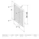 Περσίδα εξαερισμού 175x175mm 0309 για εξωτερικό και εσωτερικό χώρο από πλαστικό υψηλής ποιότητας