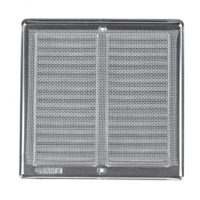 Περσίδα εξαερισμού ανοξείδωτη NVM 255x255mm με πλαίσιο και πλέγμα 250x250