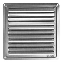 Περσίδα εξαερισμού ανοξείδωτη 150x150mm κατάλληλη για εσωτερικό και εξωτερικό χώρο
