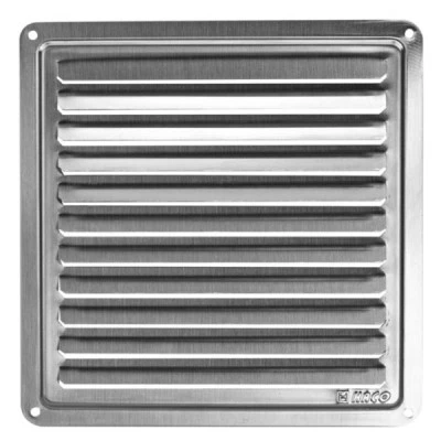 Περσίδα εξαερισμού ανοξείδωτη 150x150mm κατάλληλη για εσωτερικό και εξωτερικό χώρο