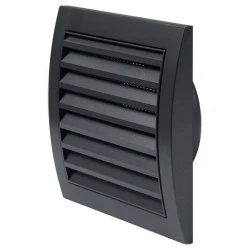 Εξαεριστήρας μπάνιου ανθρακί Ø100mm 16W με πολύ κοντό λαιμό 60m³/h