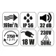 Εξαεριστήρας MM-P 18W 230V 50Hz 169m³/h Φ100 γραφίτης γυαλί επίτοιχης τοποθέτησης