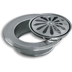 Πορτάκι τοίχου για καπνοδόχο Φ118mm μεταλλικό για σύνδεση σε εξωτερικούς & εσωτερικούς χώρους