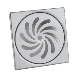 Σχαράκι μεταλλικό για σιφώνια 100x100mm χρώμιο μεγάλης δυνατότητας απορρόφησης των υδάτων