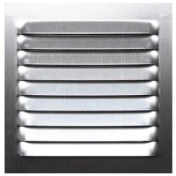 Περσίδα εξαερισμού 150x150mm μεταλλική μεταλλική inox ανθεκτική σε θερμοκρασίες από -40ºC - +200ºC