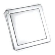 Πορτάκι εργασίας service 250x250mm χρώμιο μεταλλικό γενικής χρήσης με κουμπωτό καπάκι