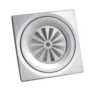 Σχαράκι για σιφώνια 150x150mm Φ95 χρώμιο μεταλλικό κατάλληλο για χώρους υγιεινής