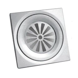 Σχαράκι για σιφώνια 150x150mm Φ95 χρώμιο μεταλλικό κατάλληλο για χώρους υγιεινής