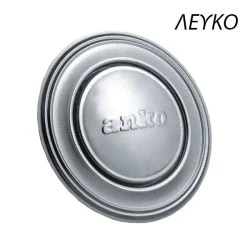 Πορτάκι τοίχου για καπνοδόχο λευκό μεταλλικό 118mm εξαιρετικής ανθεκτικότητας σε υψηλές θερμοκρασίες