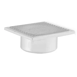 Περσίδα εξαερισμού μεταλλική Φ100mm 150x150mm λευκή ανθεκτική σε υψηλές θερμοκρασίες -40ºC - +300ºC