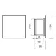 Εξαεριστήρας MM-P 13W 230V 50Hz 105m³/h Φ100/105 επίτοιχης τοποθέτησης ασημί μεταλλικό Εξαεριστήρας MM-P 13W 230V 50Hz 105m³/h Φ100/105 επίτοιχης τοποθέτησης ασημί μεταλλικό