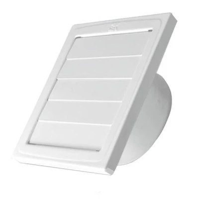 Περσίδα εξαερισμού βαρύτητας Φ125m 150x150mm μεταλλική εξωτερικής τοποθέτησης