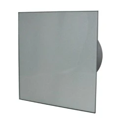 Εξαεριστήρας μπάνιου Φ100mm 13W 105m³/h 29dB MMP με γυάλινη επίπεδη πρόσοψη γραφίτης ματ