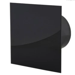 Εξαεριστήρας MMP-UE μαύρος γυάλινος gloss 5,5W 230V 50Hz 100m³/h Φ100/100 επίτοιχης τοποθέτησης