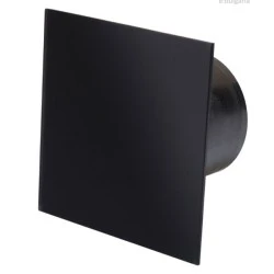 Εξαεριστήρας MMP-UE 5,5W 230V 50Hz 100m³/h Φ100/100 επίτοιχης τοποθέτησης μαύρο γυάλινο ματ