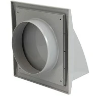 Περσίδα εξαερισμού Europlast ND12FV 190x190mm Ø125mm γκρι πλαστική