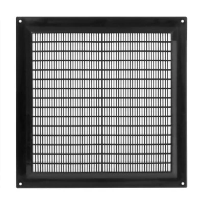 Περσίδα εξαερισμού μαύρη 250x250mm πλαστική τετράγωνή Europlast VR2525M με πλέγμα προστασίας Περσίδα εξαερισμού μαύρη 250x250mm πλαστική τετράγωνή Europlast VR2525M με πλέγμα προστασίας