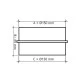 Εξαεριστήρας μπάνιου EUROPLAST XK150 λευκός Φ150 22W 216m3/h 230V επίτοιχης τοποθέτησης
