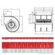 Βεντιλατέρ Bahcivan 101-BFC146-4K 95W 230V 1000rpm 780m³/h 226x95mm χαμηλού θορύβου 62dB IP44 Βεντιλατέρ Bahcivan 101-BFC146-4K 95W 230V 1000rpm 780m³/h 226x95mm χαμηλού θορύβου 62dB IP44
