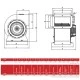 Βεντιλατέρ Bahcivan CES 217W 230V 1420rpm 1300m³/h 187x111mm χαμηλού θορύβου 46dB IP44