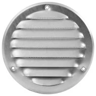 Περσίδα εξαερισμού στρόγγυλη inox Φ125mm Europlast MR125i με πλέγμα προστασίας
