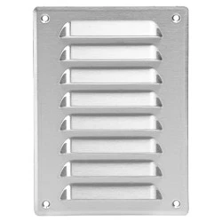 Γρίλια - περσίδα εξαερισμού MR1419i 140x190mm Inox με πλέγμα προστασίας