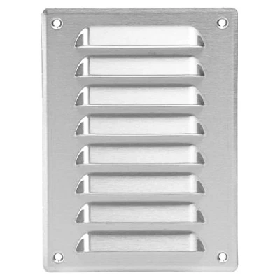 Γρίλια - περσίδα εξαερισμού MR1419i 140x190mm Inox με πλέγμα προστασίας Γρίλια - περσίδα εξαερισμού MR1419i 140x190mm Inox με πλέγμα προστασίας
