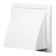Περσίδα εξαερισμού Europlast ND12FV 190x190mm Ø125mm λευκή πλαστική