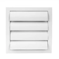 Περσίδα εξαερισμού Europlast ND15Z 190x190mm Ø150mm λευκή πλαστική με πλέγμα προστασίας