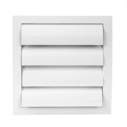 Περσίδα εξαερισμού Europlast ND15Z 190x190mm Ø150mm λευκή πλαστική με πλέγμα προστασίας