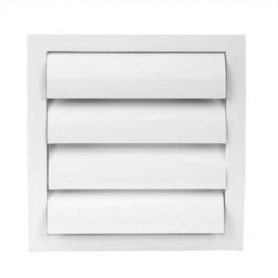 Περσίδα εξαερισμού Europlast ND15Z 190x190mm Ø150mm λευκή πλαστική με πλέγμα προστασίας