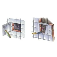 Πορτάκι πρόσβασης Europlast PL4040 400x400mm λευκή ABS πλαστική υψηλής ποιότητας