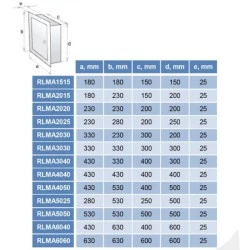 Πορτάκι πρόσβασης Europlast RLMA2030 200x300mm λευκό μεταλλικό με κλειδαριά