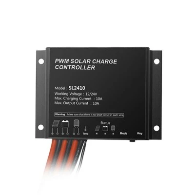 Ρυθμιστής φόρτισης 12/24V 10A IP68 με νυχτερινή λειτουργία & χρονοδιακόπτη
