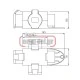 Βιομηχανικός αντάπτορας είσοδος 1 αρσενικό 4x16A έξοδος 3 θηλυκό 4x16A PCE 9430311