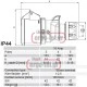 Βιομηχανικός ρευματοδότης προεκτάσεως 4x16A (φις θηλυκό) τριφασικός 400V IP44 PCE 214-6 Βιομηχανικός ρευματοδότης προεκτάσεως 4x16A (φις θηλυκό) τριφασικός 400V IP44 PCE 214-6