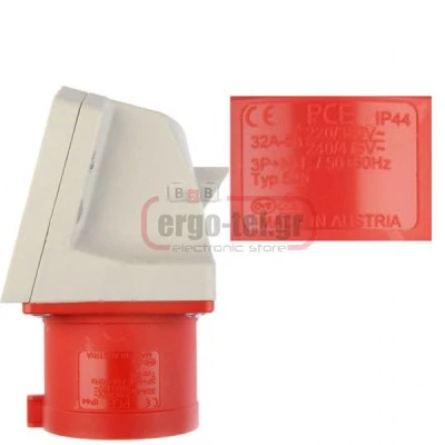Βιομηχανικός ρευματολήπτης τοίχου PCE 515-6 5x16A (αρσενικό) τριφασικός 400V με IP44 Βιομηχανικός ρευματολήπτης τοίχου PCE 515-6 5x16A (αρσενικό) τριφασικός 400V με IP44