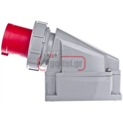 Βιομηχανικός ρευματολήπτης τοίχου PCE 534-6 4x63A 3P+E (αρσενικό) τριφασικός 400V με IP67