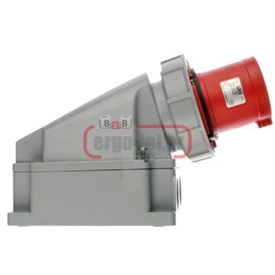 Βιομηχανικός ρευματολήπτης τοίχου PCE 535-6 5x63A 3P+N+E (αρσενικό) τριφασικός 400V με IP67