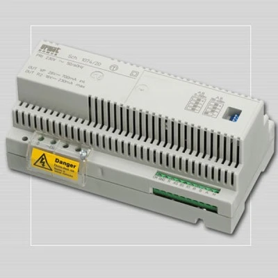 Ενισχυτής URMET 1074/20 για συστήματα VOP 90x216x75mm με 12DIN modules