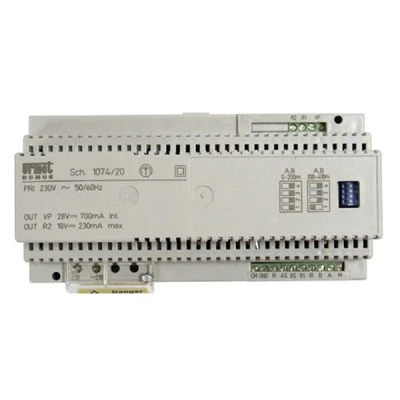 Ενισχυτής URMET 1074/20 για συστήματα VOP 90x216x75mm με 12DIN modules