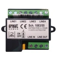Διακλαδωτήρας URMET 1083/55 για συστήματα 2Voice με προστασία από βραχυκύκλωμα εξόδου