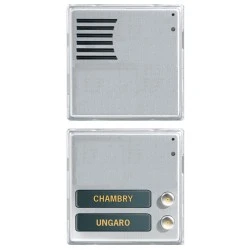 Μονάδα μπουτονιέρας URMET 1083/7 για συστήματα 2Voice με 2 μπουτόν και θυρομεγάφωνο