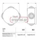 Κουτί διακλάδωσης εξωτερικό MARLANVIL 002 Φ80x40mm στεγανό IP44 στρογγυλό